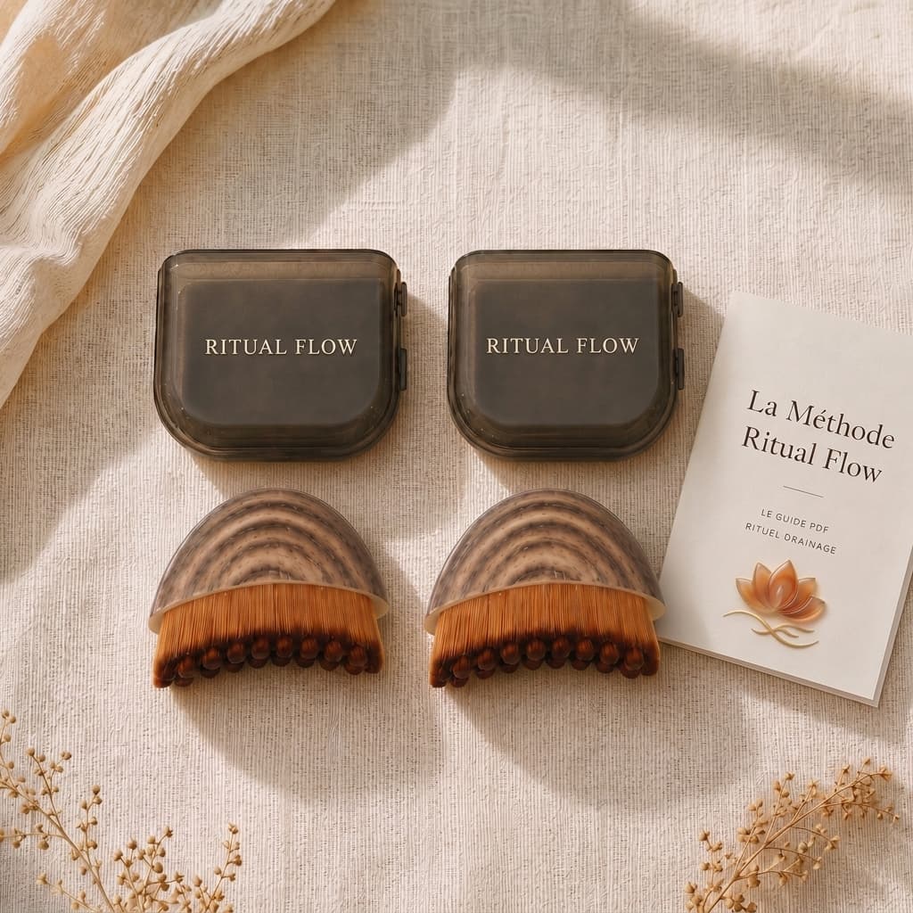 Le Duo — 2 Brosses Ritual Flow™ avec étuis de transport et guide La Méthode Ritual Flow