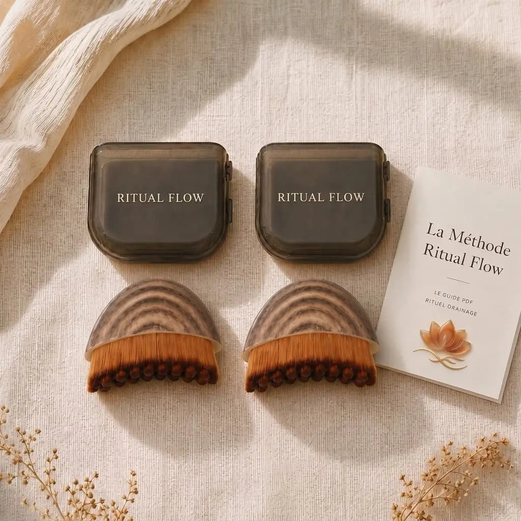 Le Duo — 2 Brosses Ritual Flow™ avec étuis de transport et guide La Méthode Ritual Flow